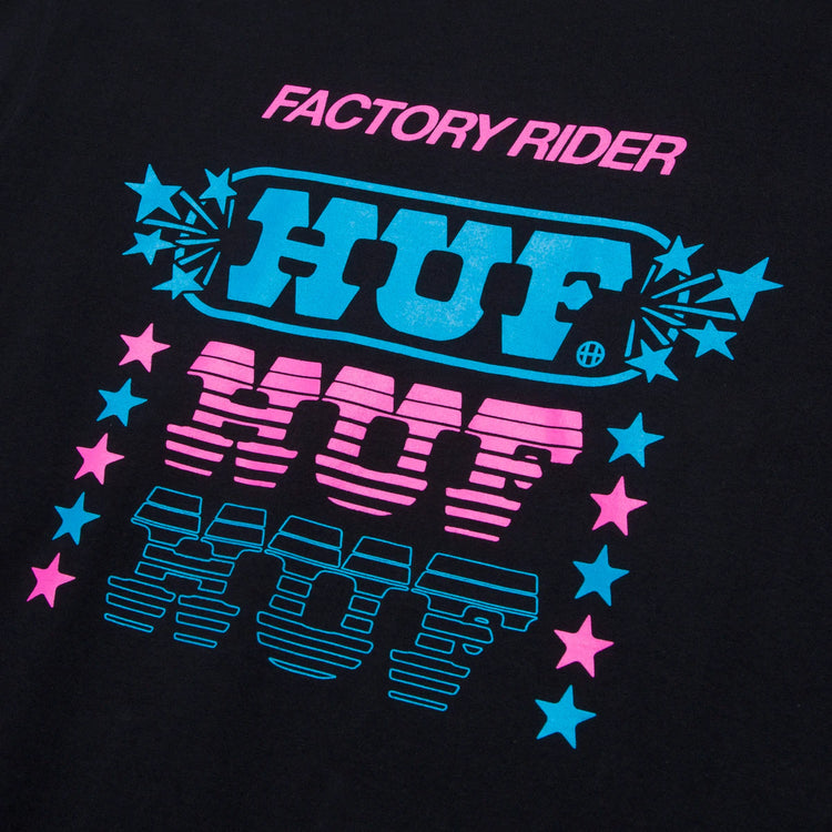 HUF Factory Rider Longsleeve T Shirt - Black