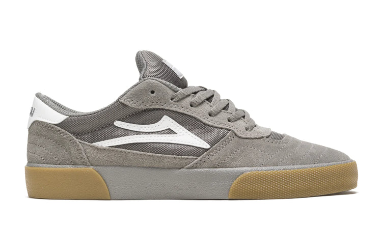 Lakai Cambridge Skate Shoes - Light Grey/Gum Suede