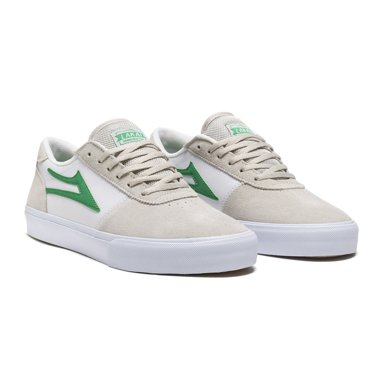 Lakai Manchester Skate Shoes - White Grass Suede