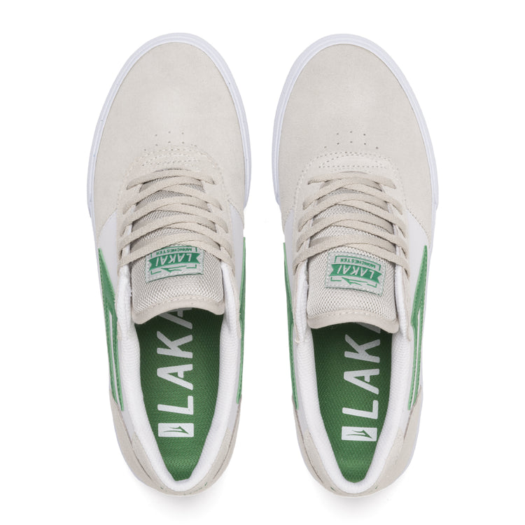 Lakai Manchester Skate Shoes - White Grass Suede