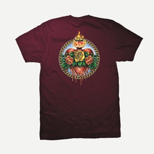 DGK Sagrado T Shirt - Burgundy