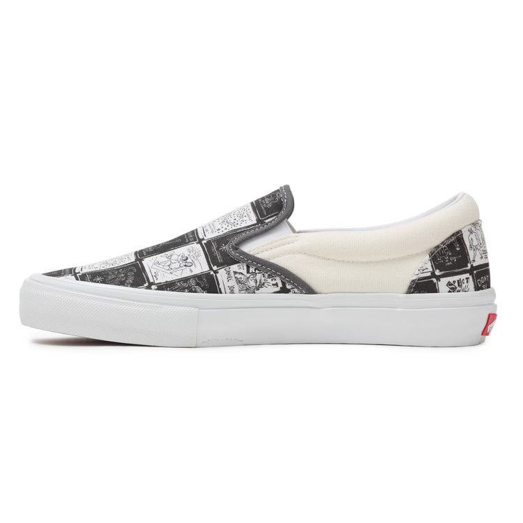 Vans Daniel Johnston Skate Slip On Shoes - Raven