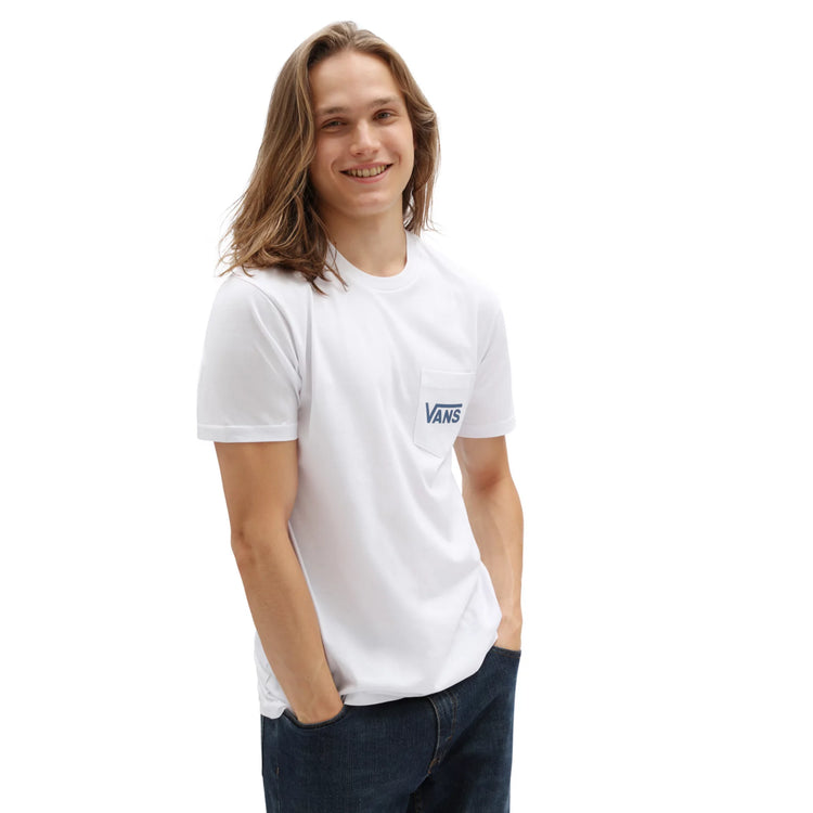 Vans Off The Wall Classic T Shirt - White/Navy