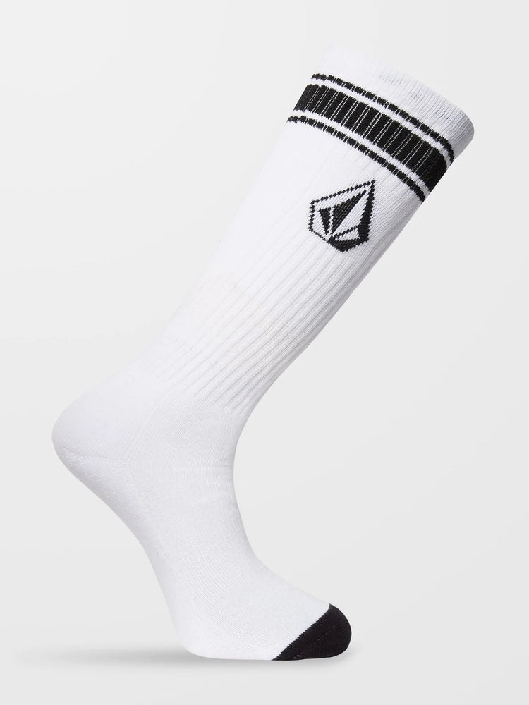 Volcom High Stripe Socks - White