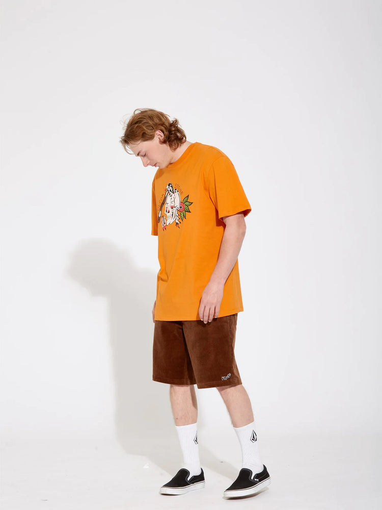 Volcom Lintell T Shirt - Saffron