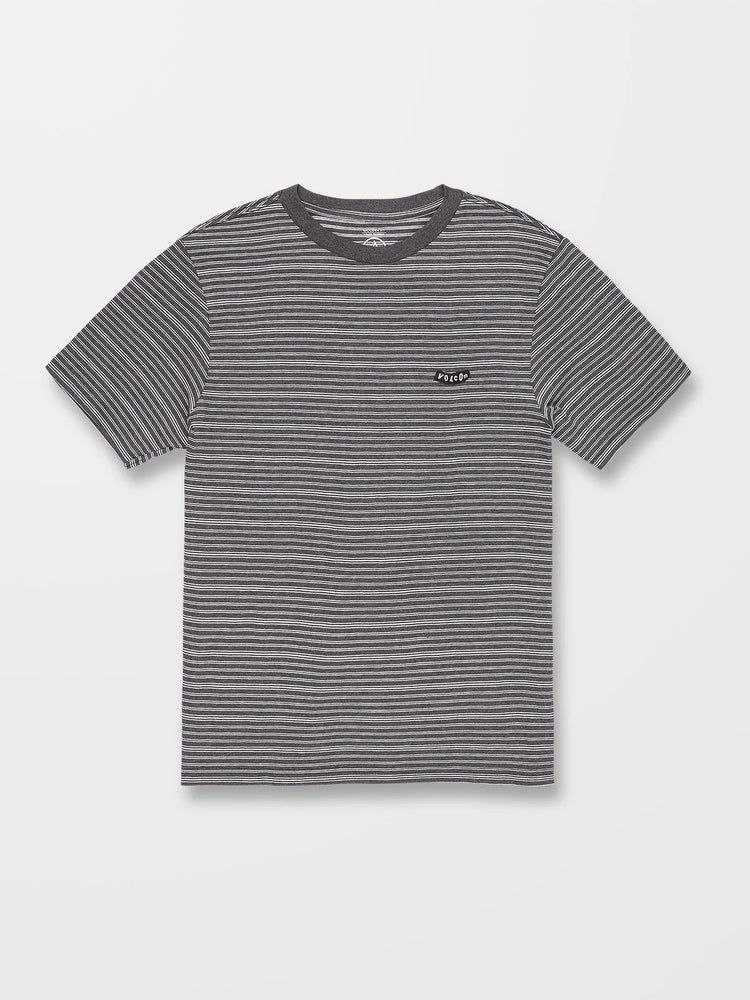 Volcom Stone Static Stripe T Shirt - Black